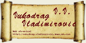 Vukodrag Vladimirović vizit kartica